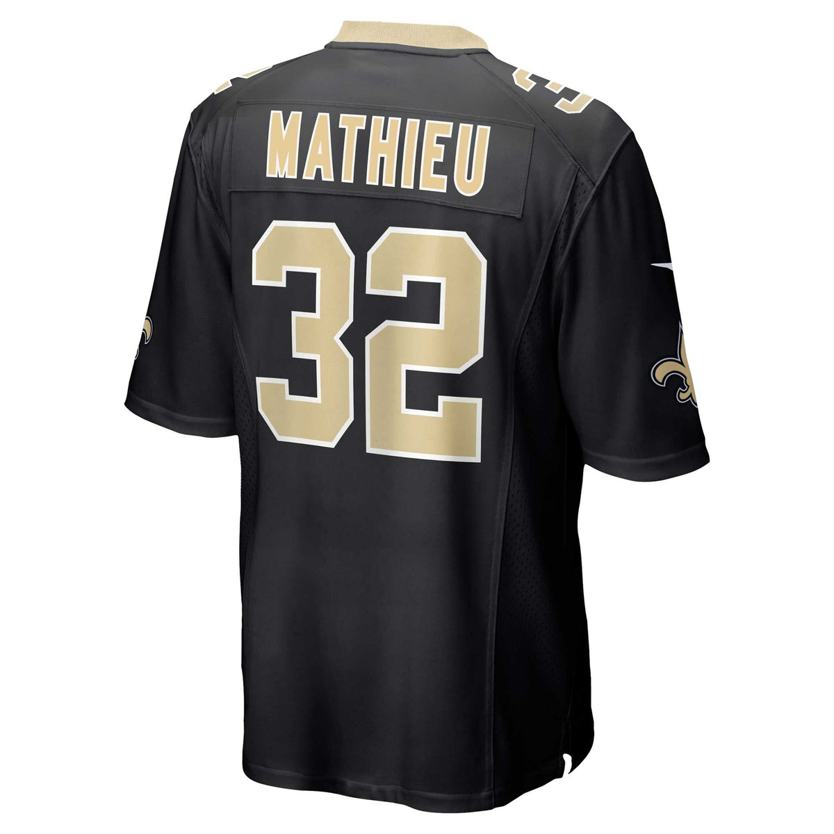 New Orleans Saints Tyrann Mathieu Black Game Football Jersey