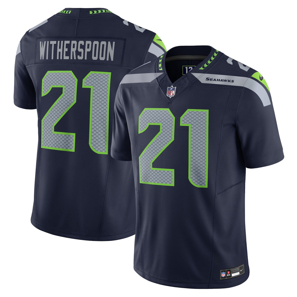 Seattle Seahawks Devon Witherspoon Navy Vapor F.U.S.E. Limited Football Jersey