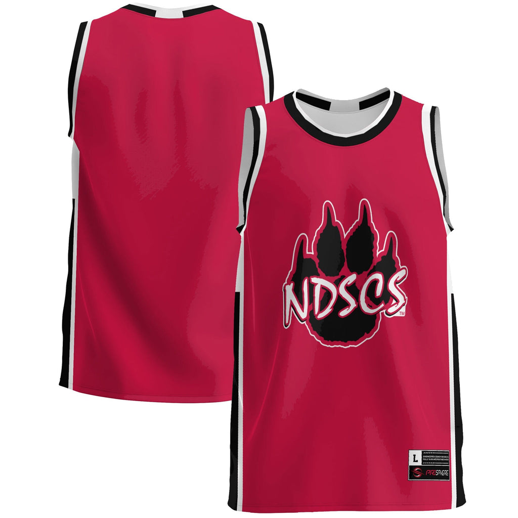 North Dakota College Wildcats Lightweight Basketball Jersey - Red