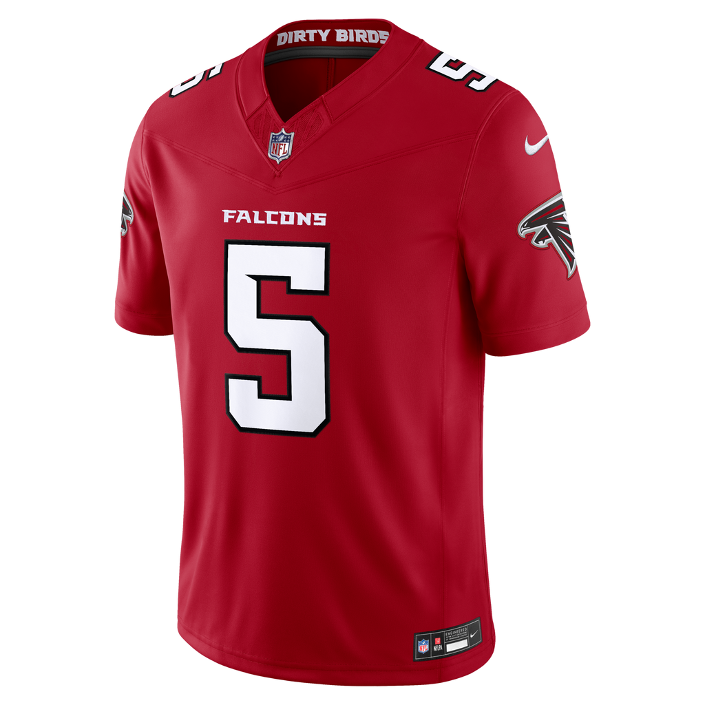 Atlanta Falcons Drake London Red Team Vapor F.U.S.E. Stitched Limited Football Jersey