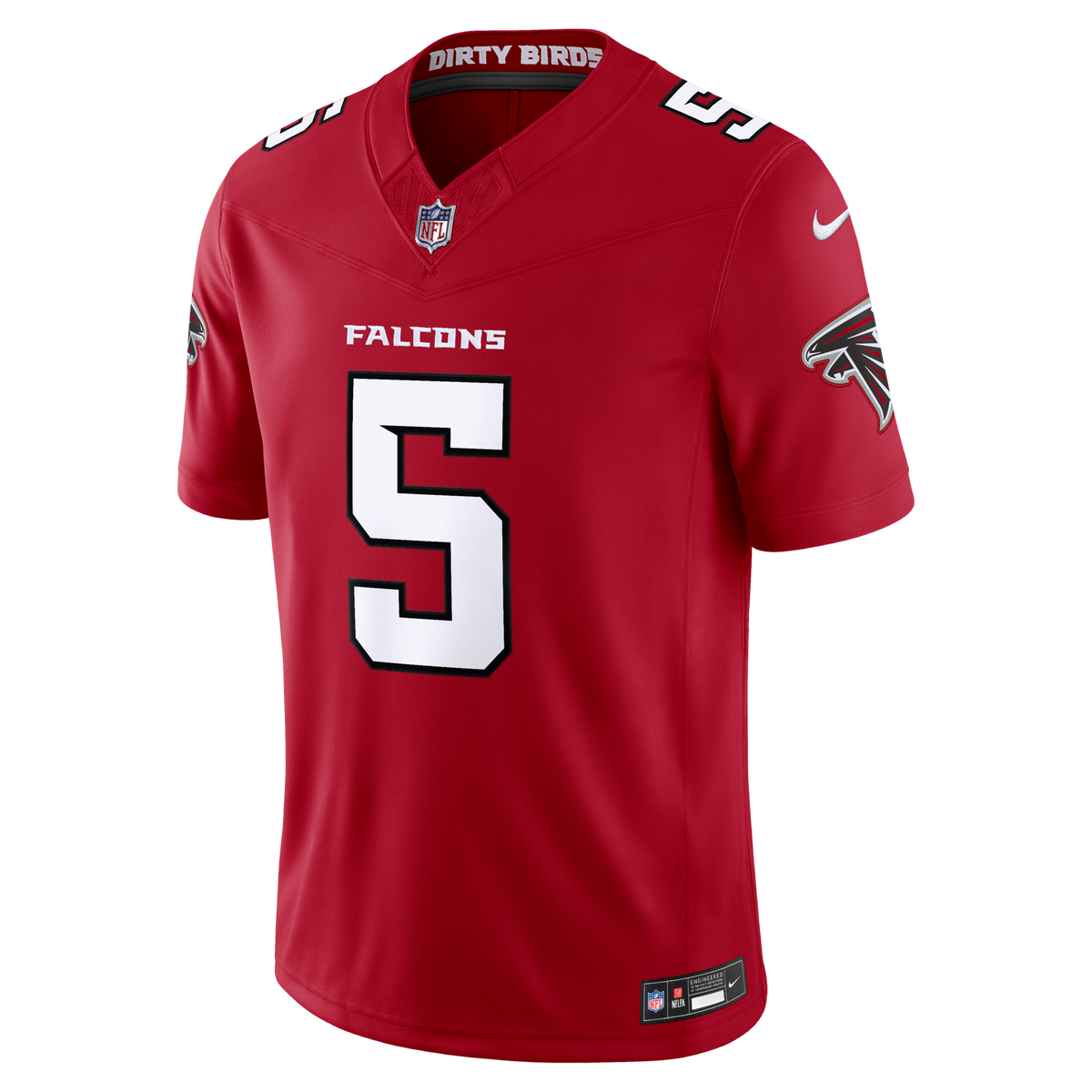 Atlanta Falcons Drake London Red Team Vapor F.U.S.E. Stitched Limited Football Jersey