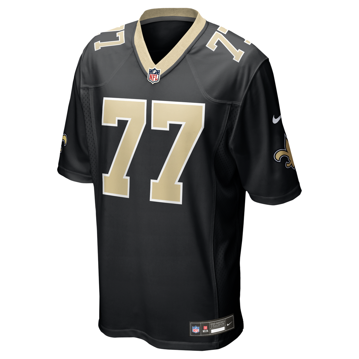 New Orleans Saints Dillon Radunz Black Team Game Football Jersey