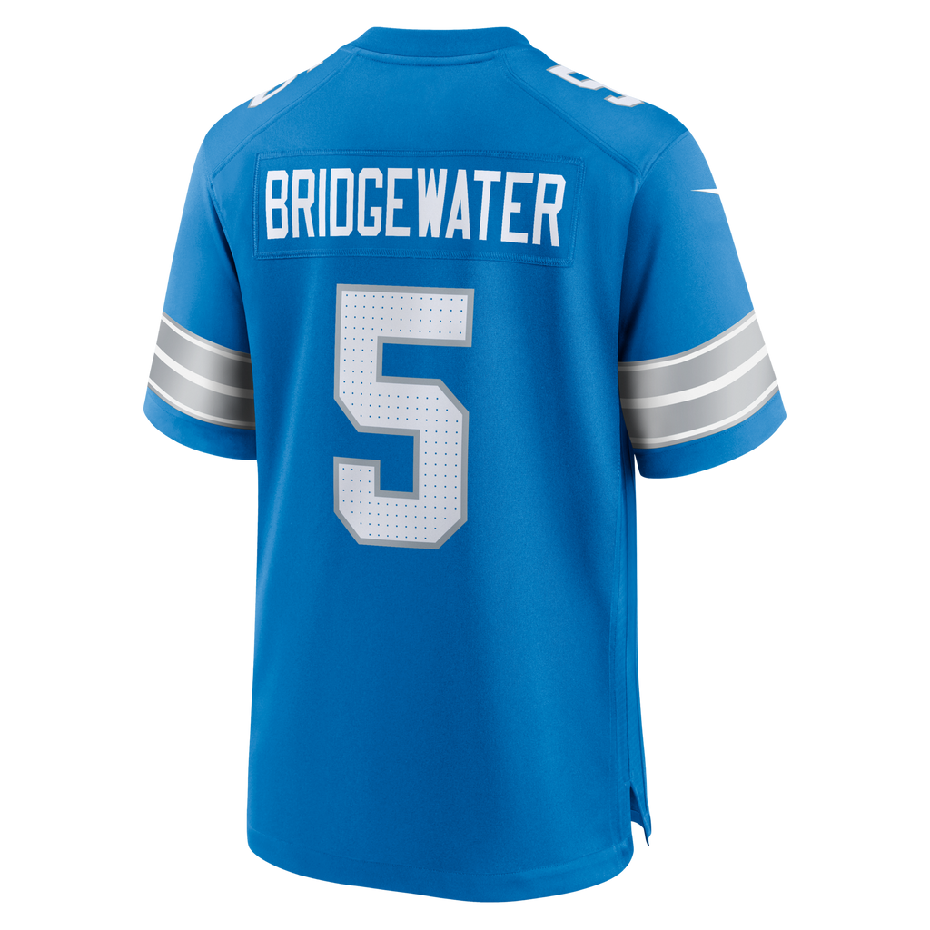 Detroit Lions Teddy Bridgewater Blue Team Game Football Jersey
