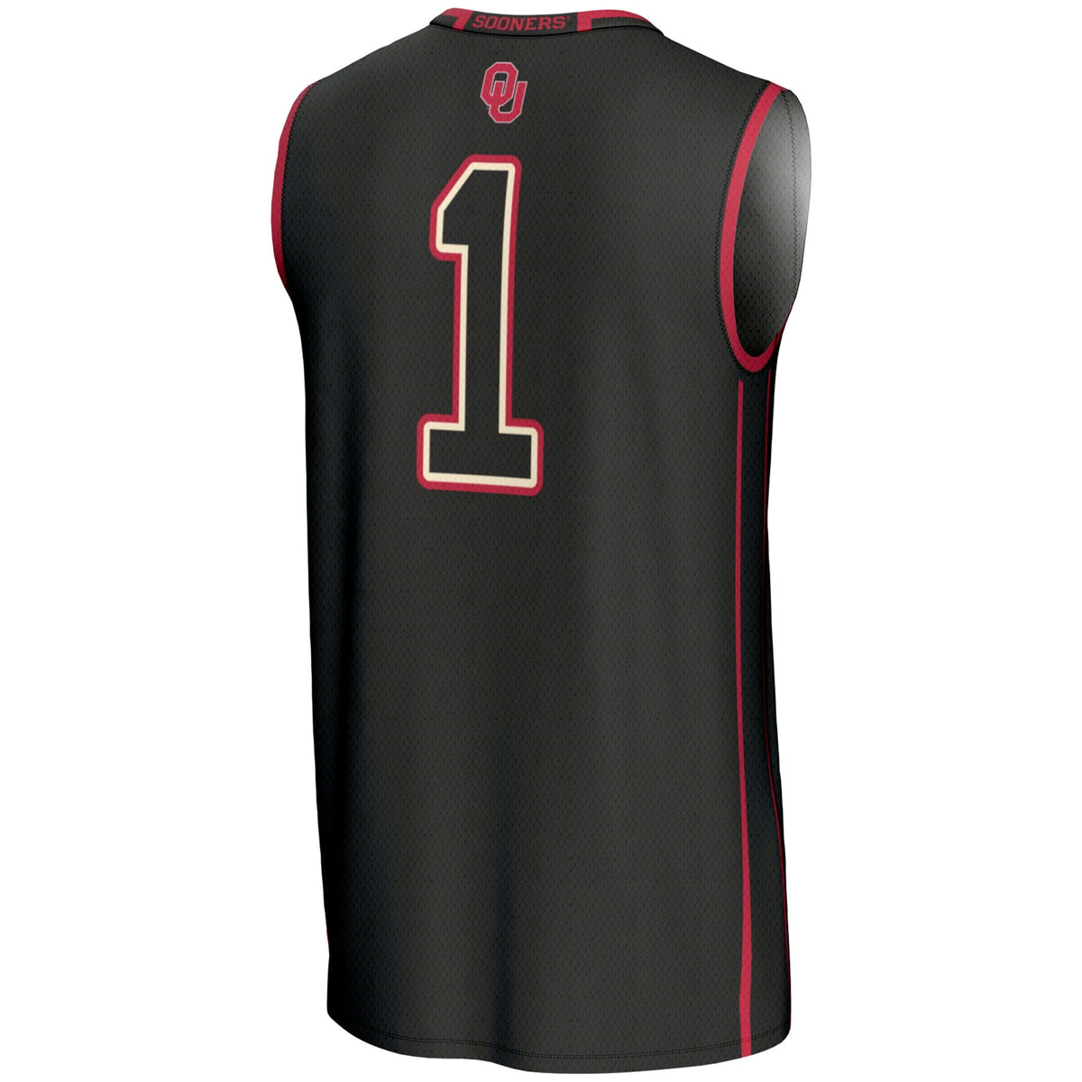 #1 Black Oklahoma Sooners Lightweight Basketball Jersey