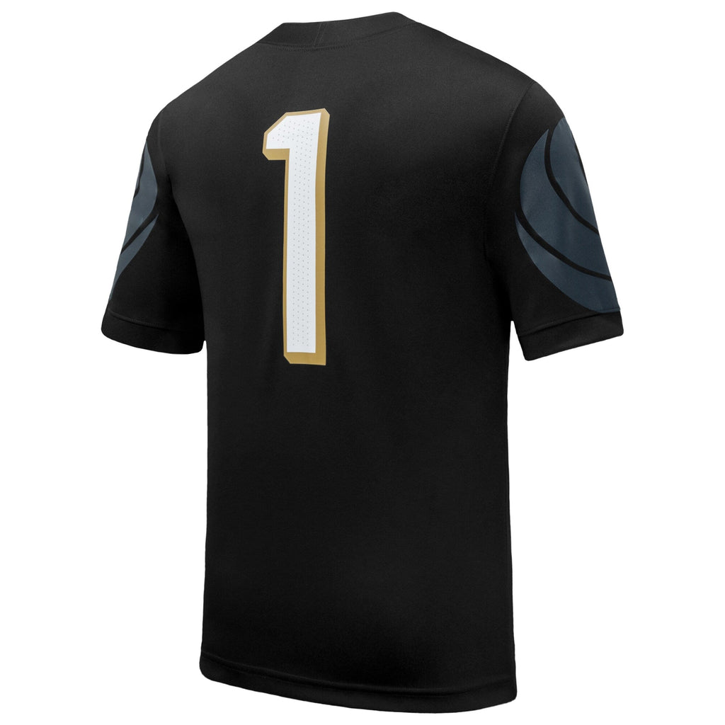 #1 Black UCF Knights Home Game Football Jersey