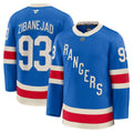 New York Rangers Mika Zibanejad Blue Centennial Premium Jersey