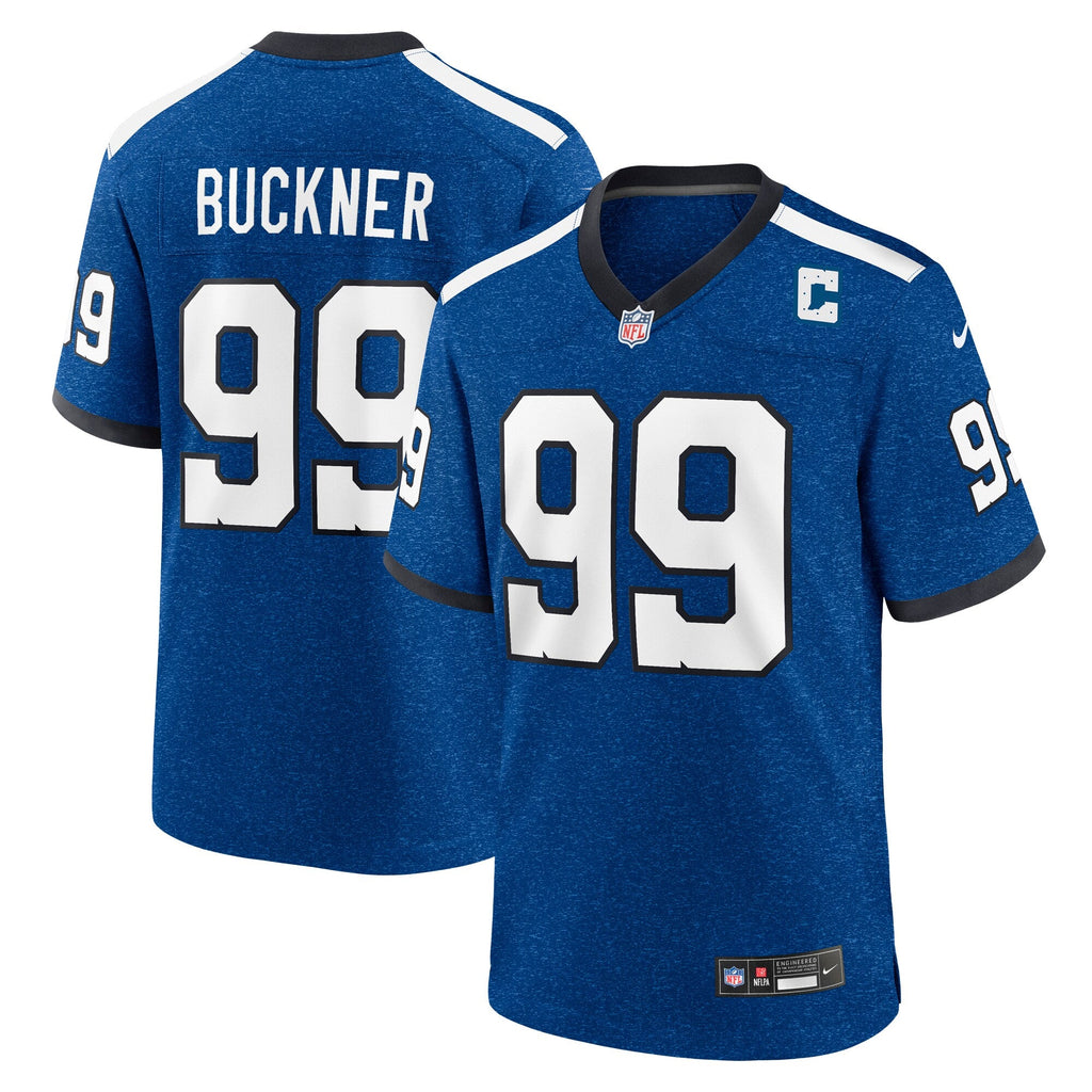 Indianapolis Colts DeForest Buckner Blue Alternate Game Football Jersey