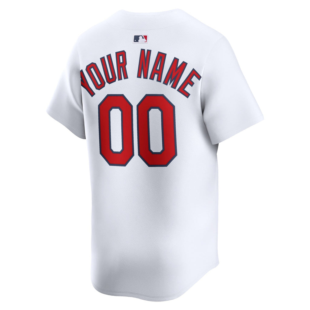 St. Louis Cardinals White Home Limited Custom Baseball Jersey