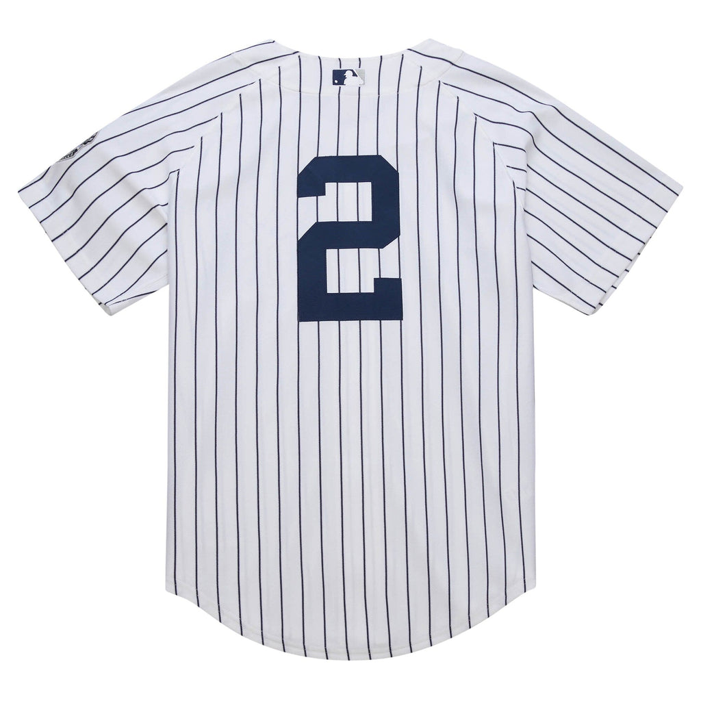 New York Yankees Derek Jeter White 2014 Cooperstown Collection Throwback Baseball Jersey