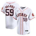 Houston Astros Framber Valdez White Home Limited Player Baseball Jersey