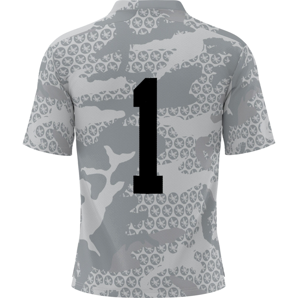 #1 Gray Ohio State Buckeyes Camo Football Jersey