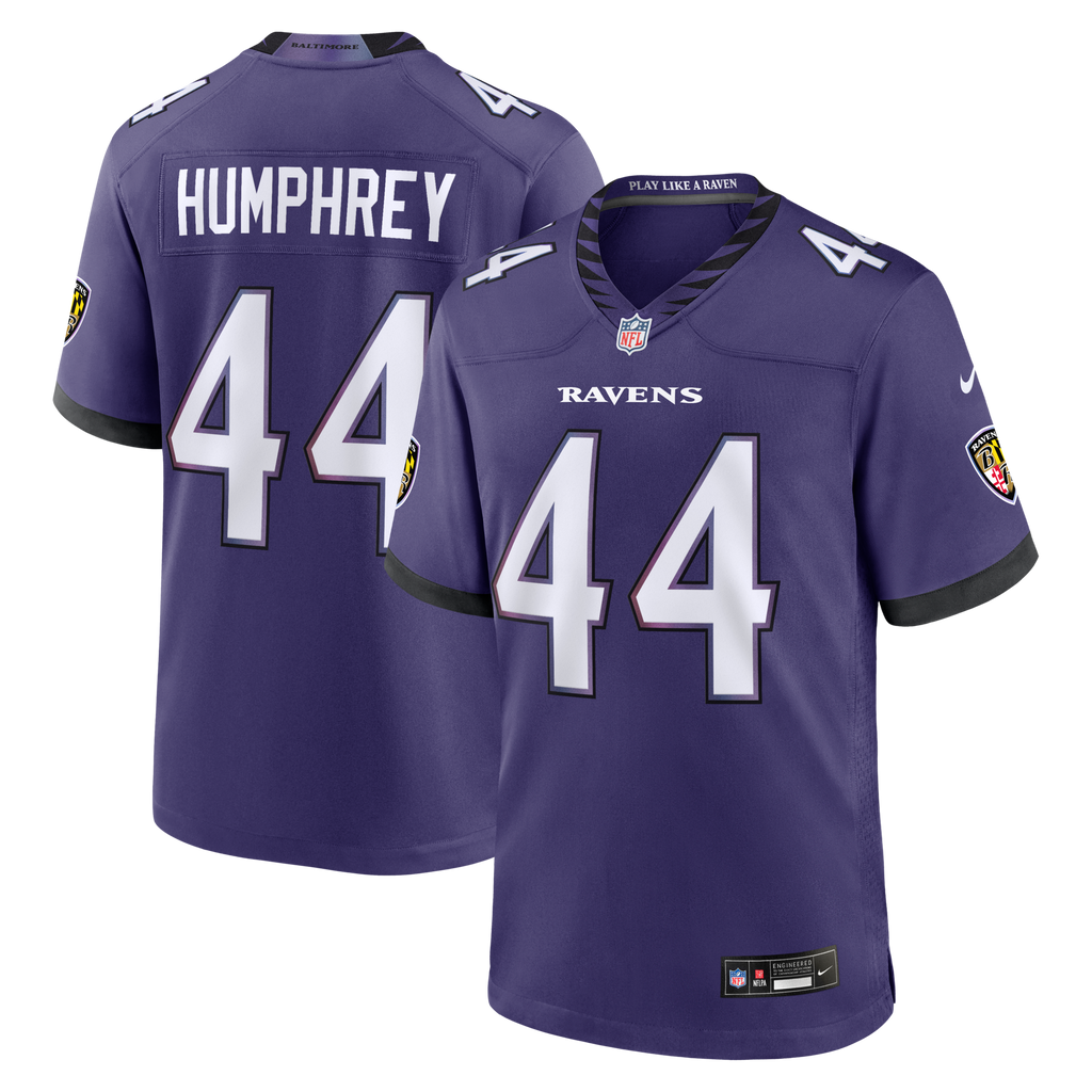 Baltimore Ravens Marlon Humphrey Purple Team Game Football Jersey