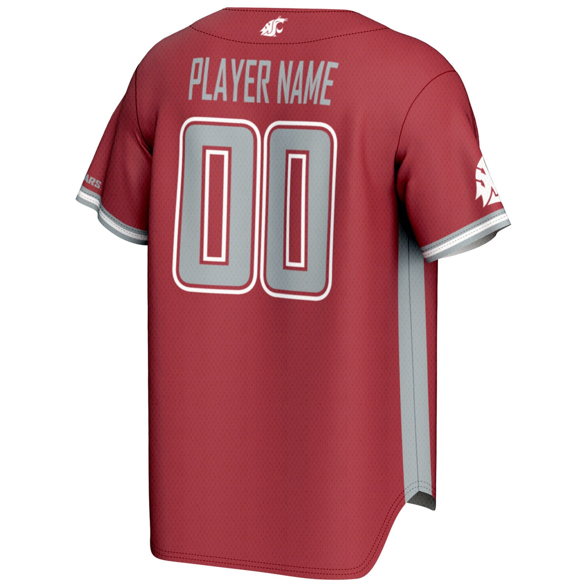 Washington State Cougars NIL Pick-A-Player Lightweight Baseball Jersey - Crimson