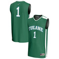 #1 Tulane Green Wave Lightweight Collegiate Basketball Fashion Jersey - Green