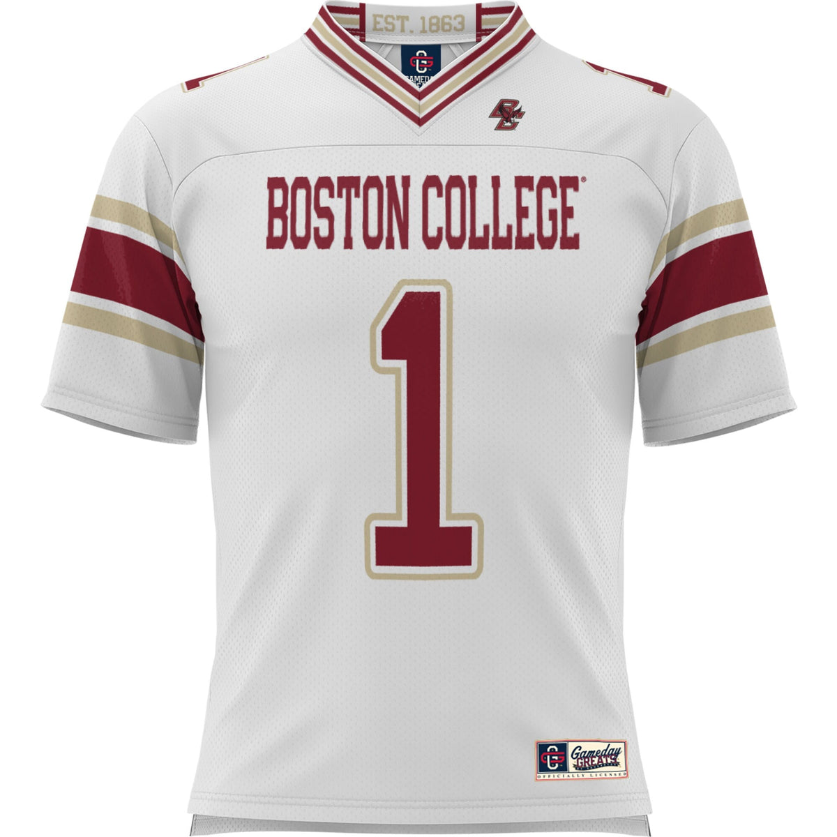 #1 Boston College Eagles Football Jersey - White