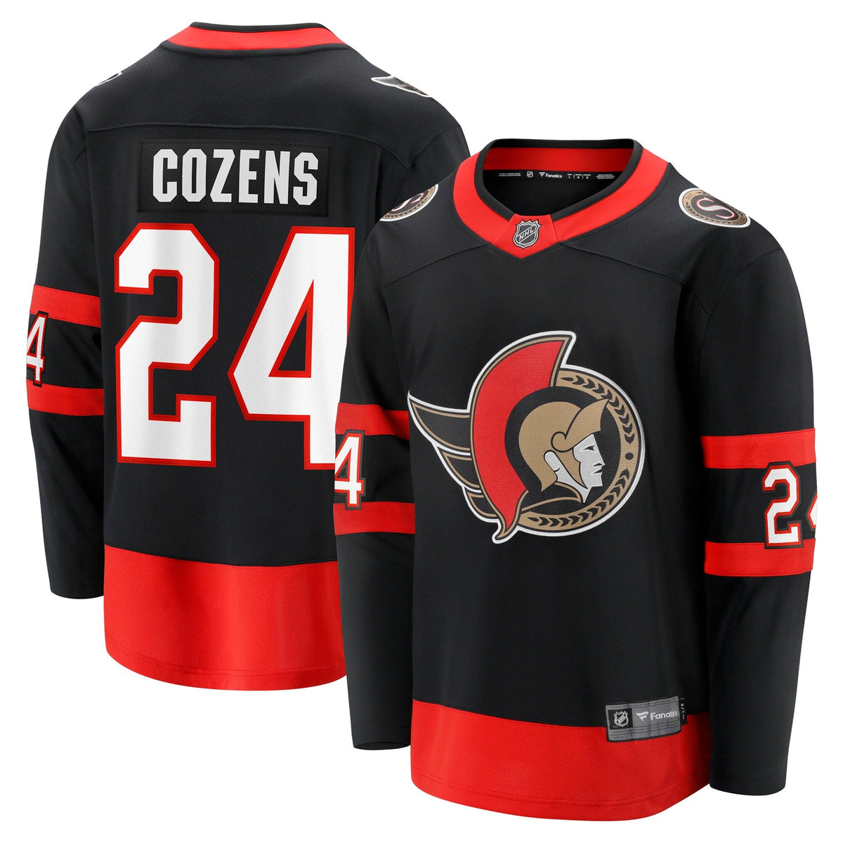 Ottawa Senators Dylan Cozens Black Home Breakaway Hockey Jersey