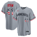 Fourth of July Minnesota Twins Joe Ryan Gray USA 250 Stadium Baseball Jersey