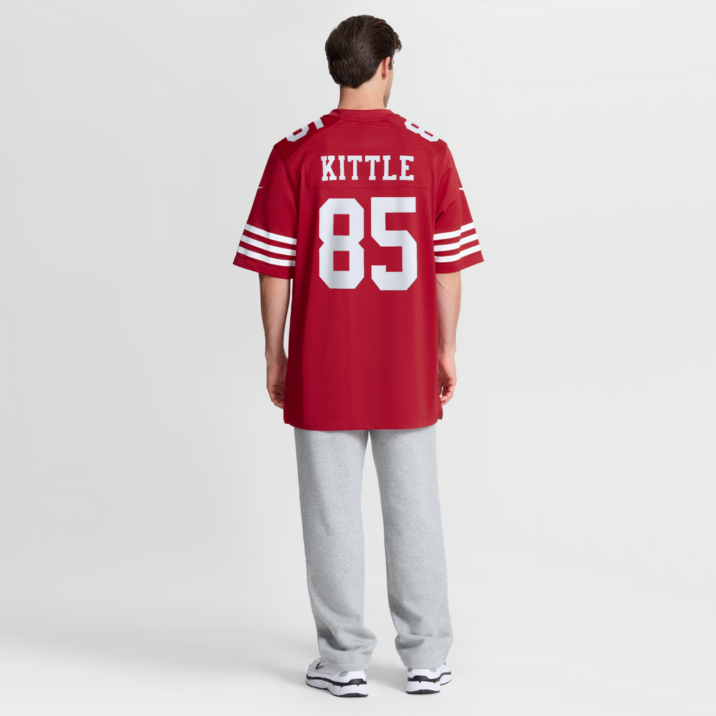 San Francisco 49ers George Kittle Scarlet Player Game Football Jersey