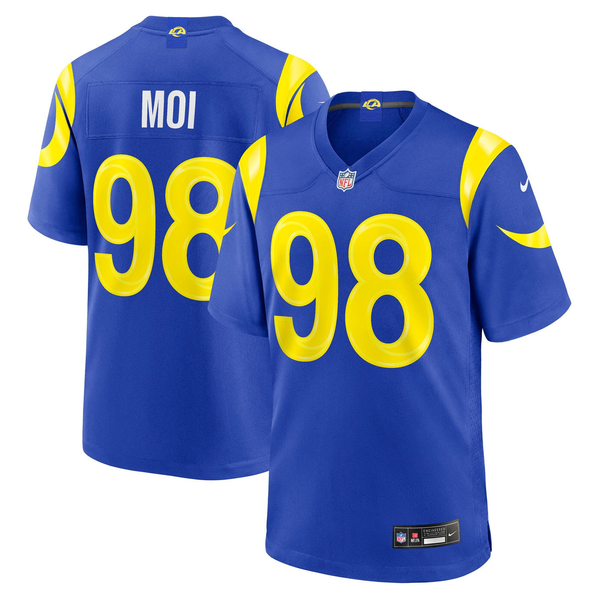 Los Angeles Rams Jaxson Moi Royal Game Football Jersey