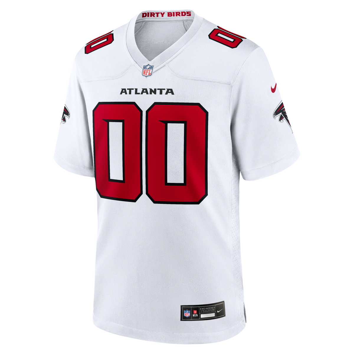 Atlanta Falcons White Custom Game Football Jersey