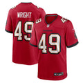 Tampa Bay Buccaneers Owen Wright Red Team Game Football Jersey