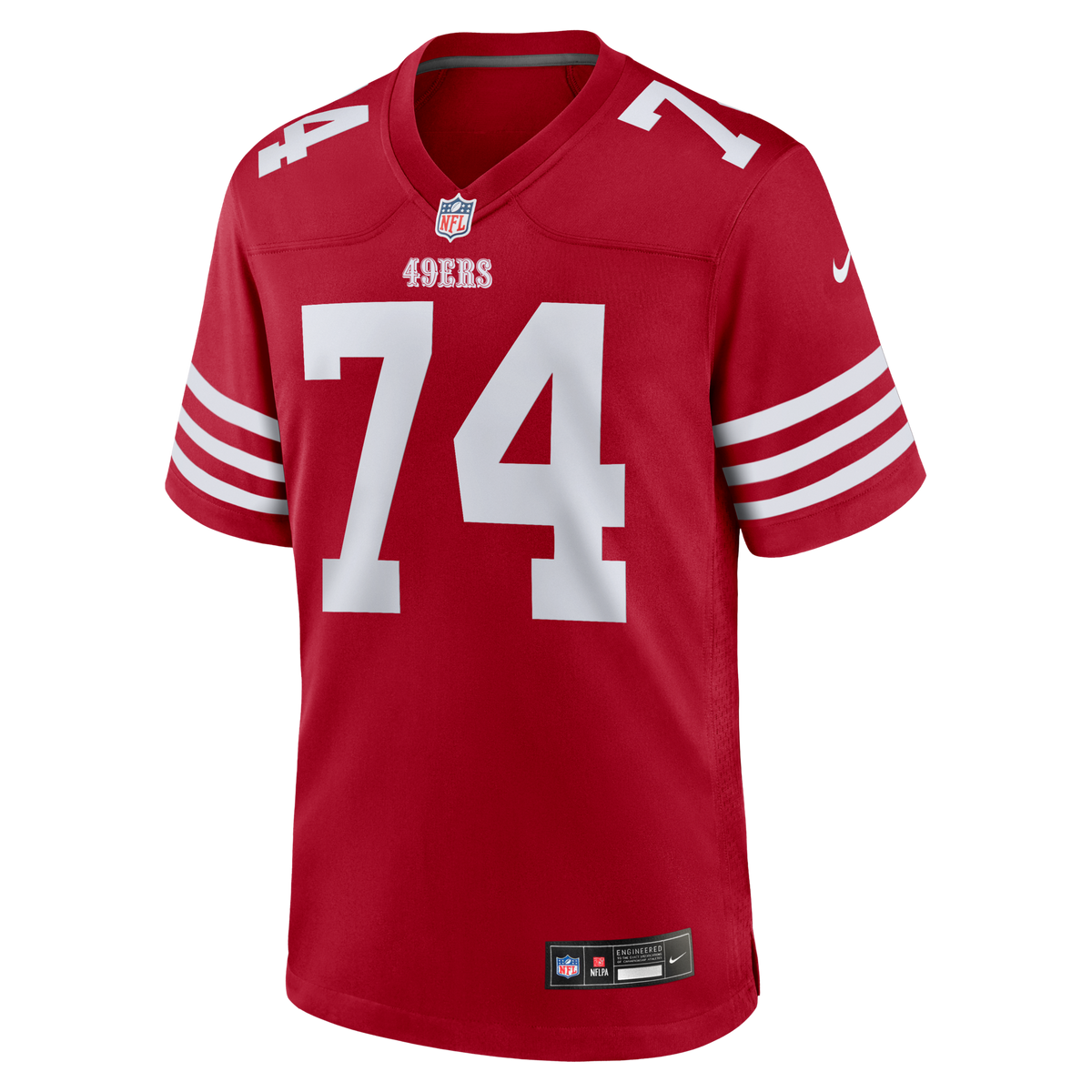 San Francisco 49ers Brett Toth Scarlet Team Game Football Jersey