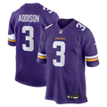 Minnesota Vikings Jordan Addison Purple Game Football Jersey