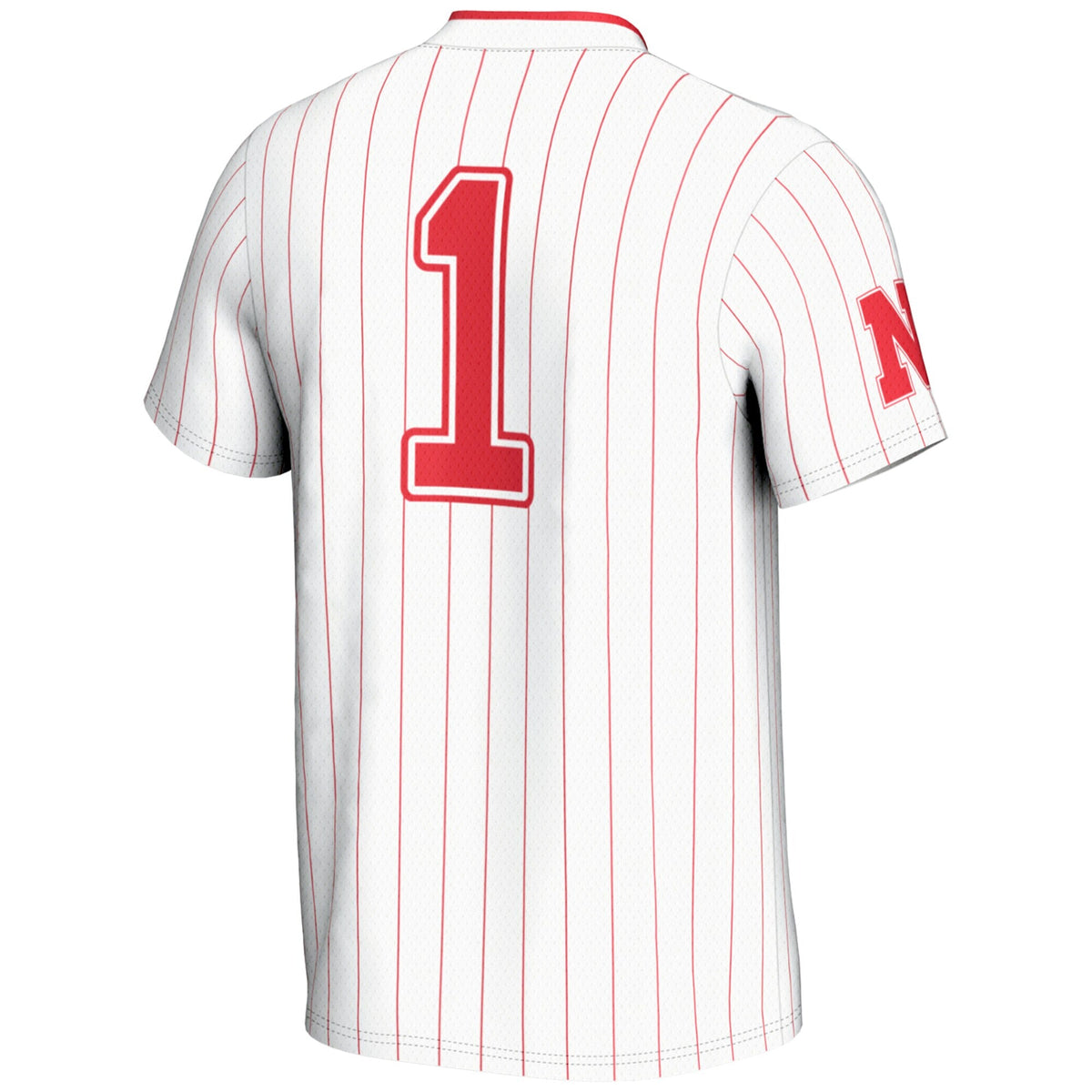 #1 Nebraska Huskers Lightweight Softball Jersey - White