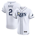 Tampa Bay Rays Yandy Diaz White Home Elite Player Baseball Jersey