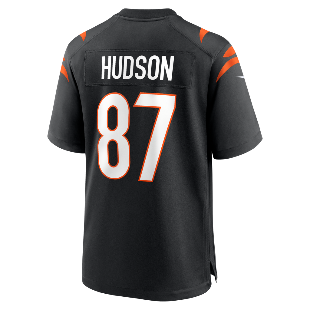 Cincinnati Bengals Tanner Hudson Black Home Game Player Football Jersey