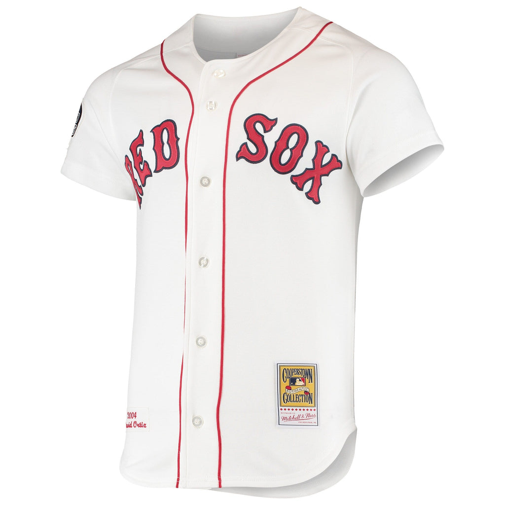 Boston Red Sox David Ortiz White 2004 Cooperstown Collection Home Baseball Jersey