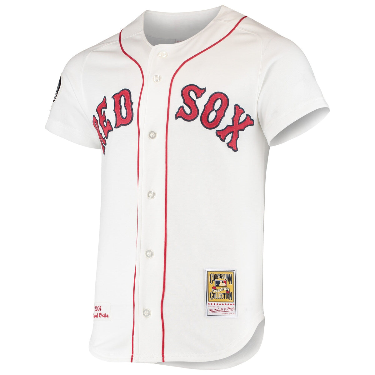 Boston Red Sox David Ortiz White 2004 Cooperstown Collection Home Baseball Jersey