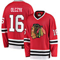 Chicago Blackhawks Eddie Olczyk Red Premier Breakaway Retired Player Hockey Jersey