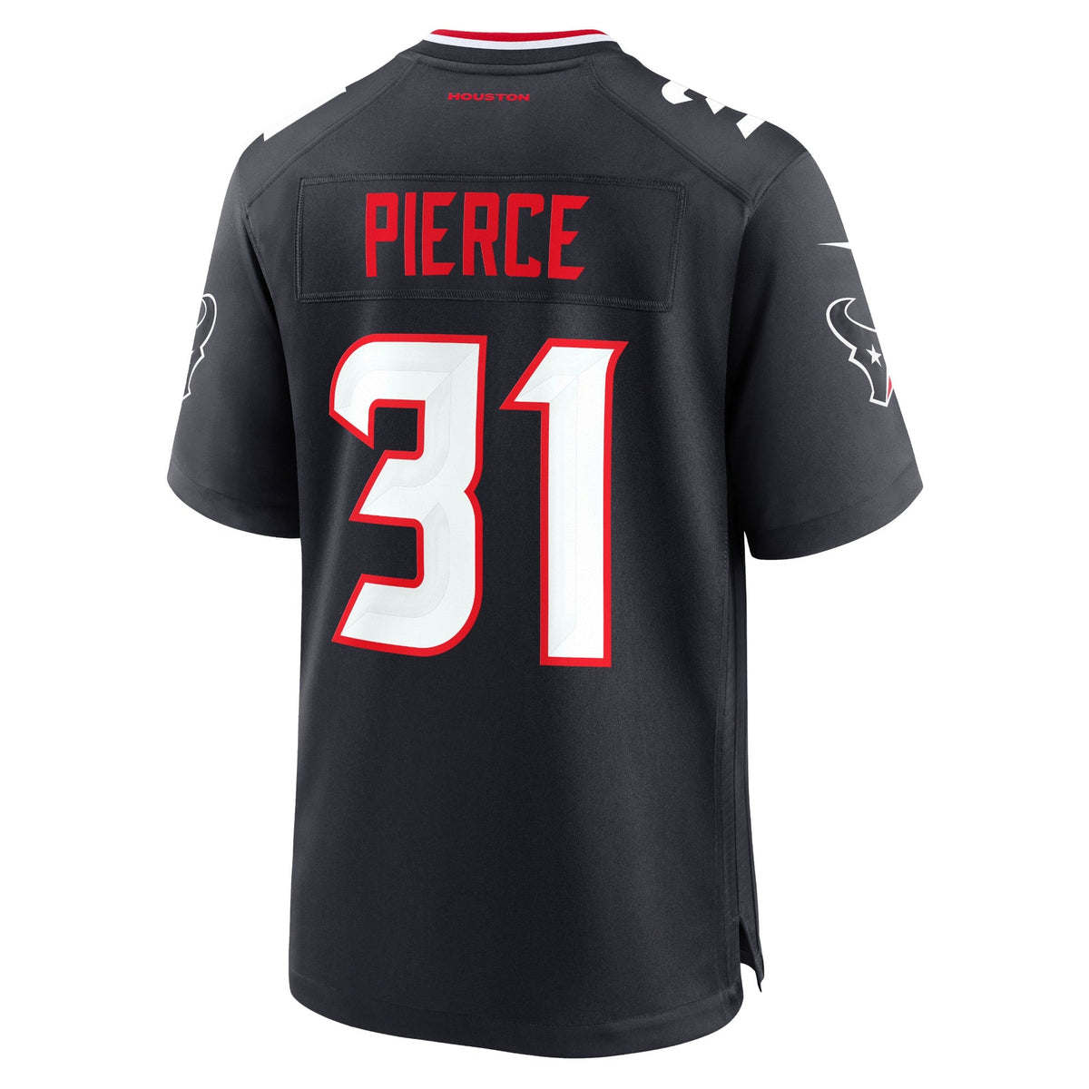 Houston Texans Dameon Pierce Navy Game Football Jersey