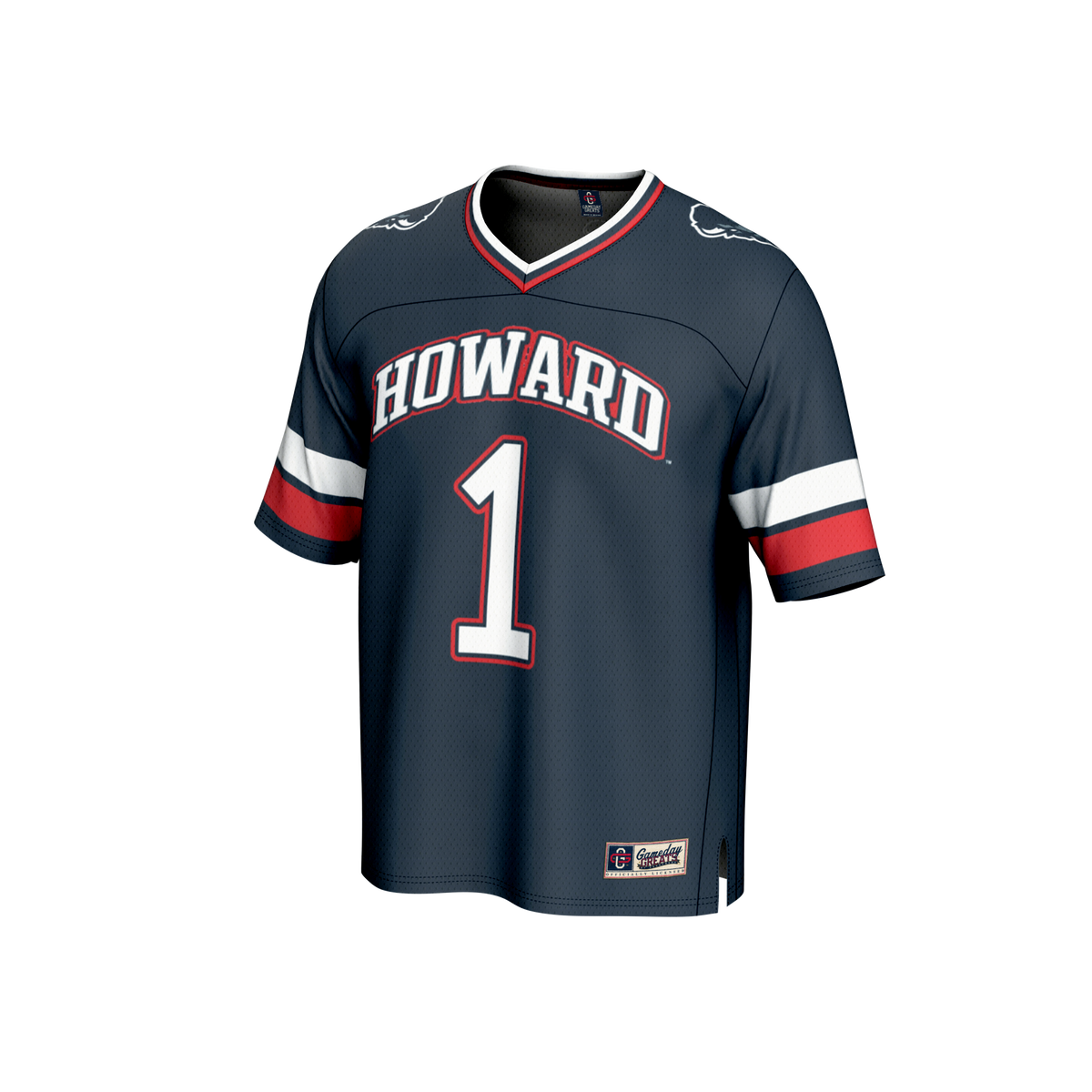 #1 Navy Howard Bison Collegiate Football Fashion Jersey
