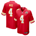 Kansas City Chiefs Rashee Rice Red Game Football Jersey