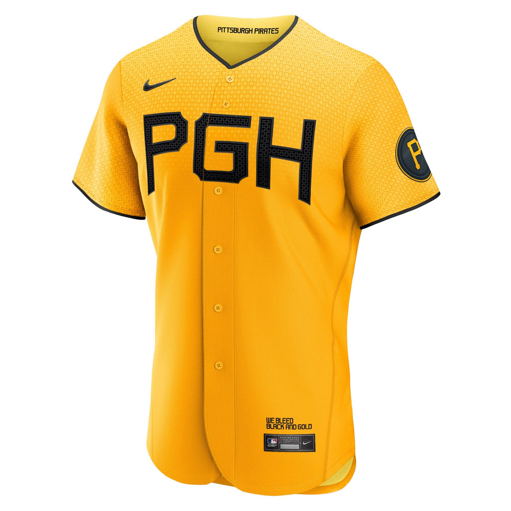 Pittsburgh Pirates Gold City Connect Baseball Jersey