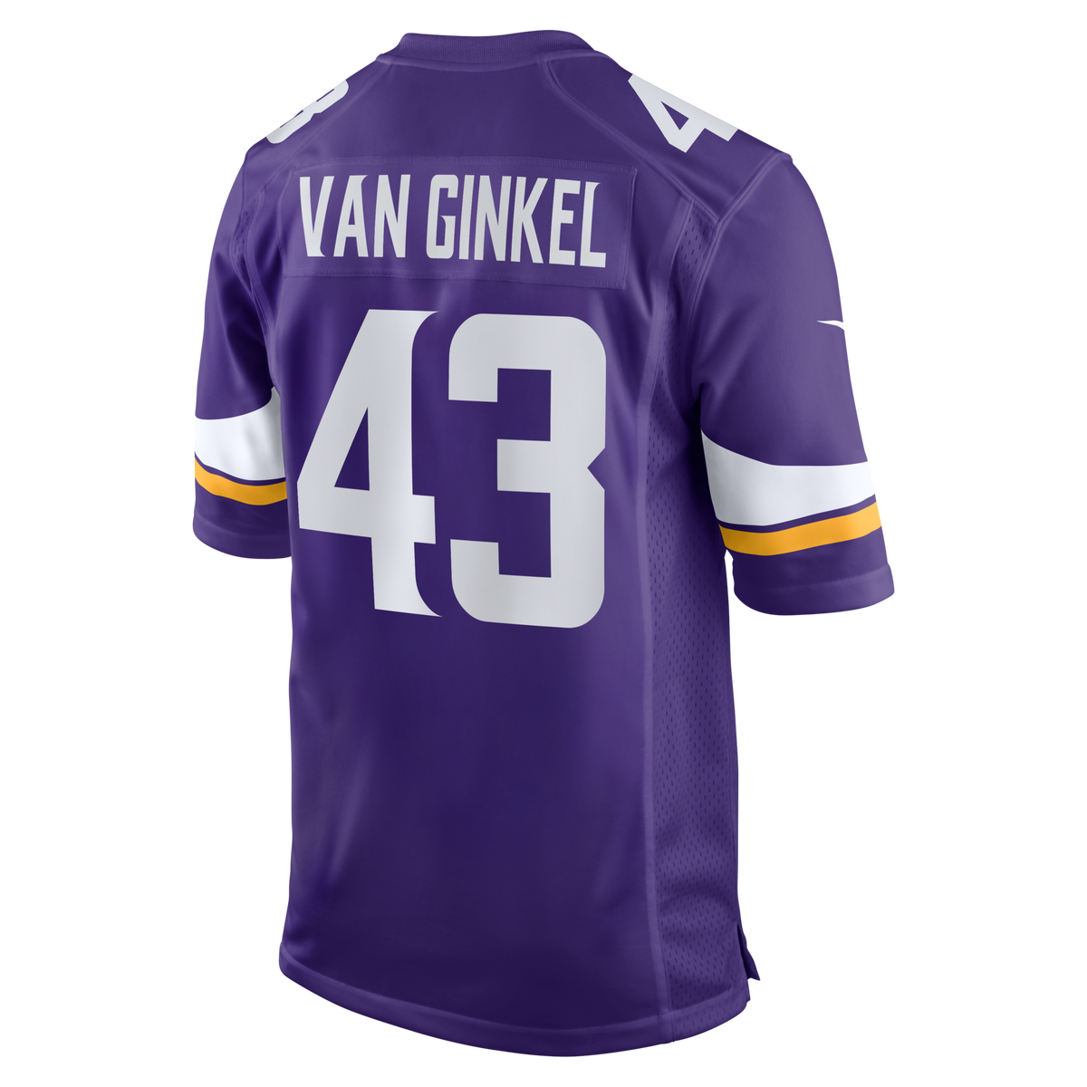 Minnesota Vikings Andrew Van Ginkel Purple Team Game Football Jersey