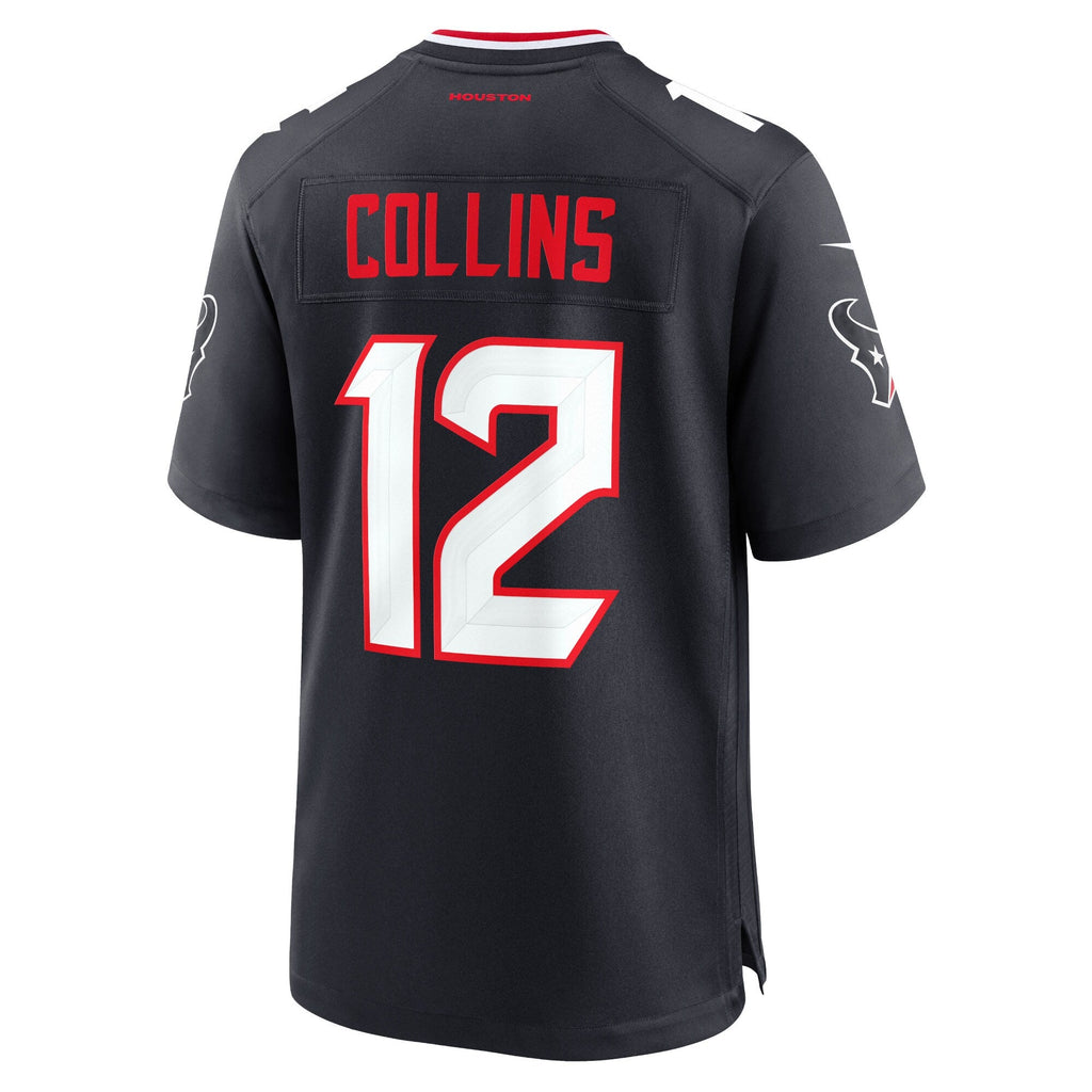 Houston Texans Nico Collins Navy Game Football Jersey