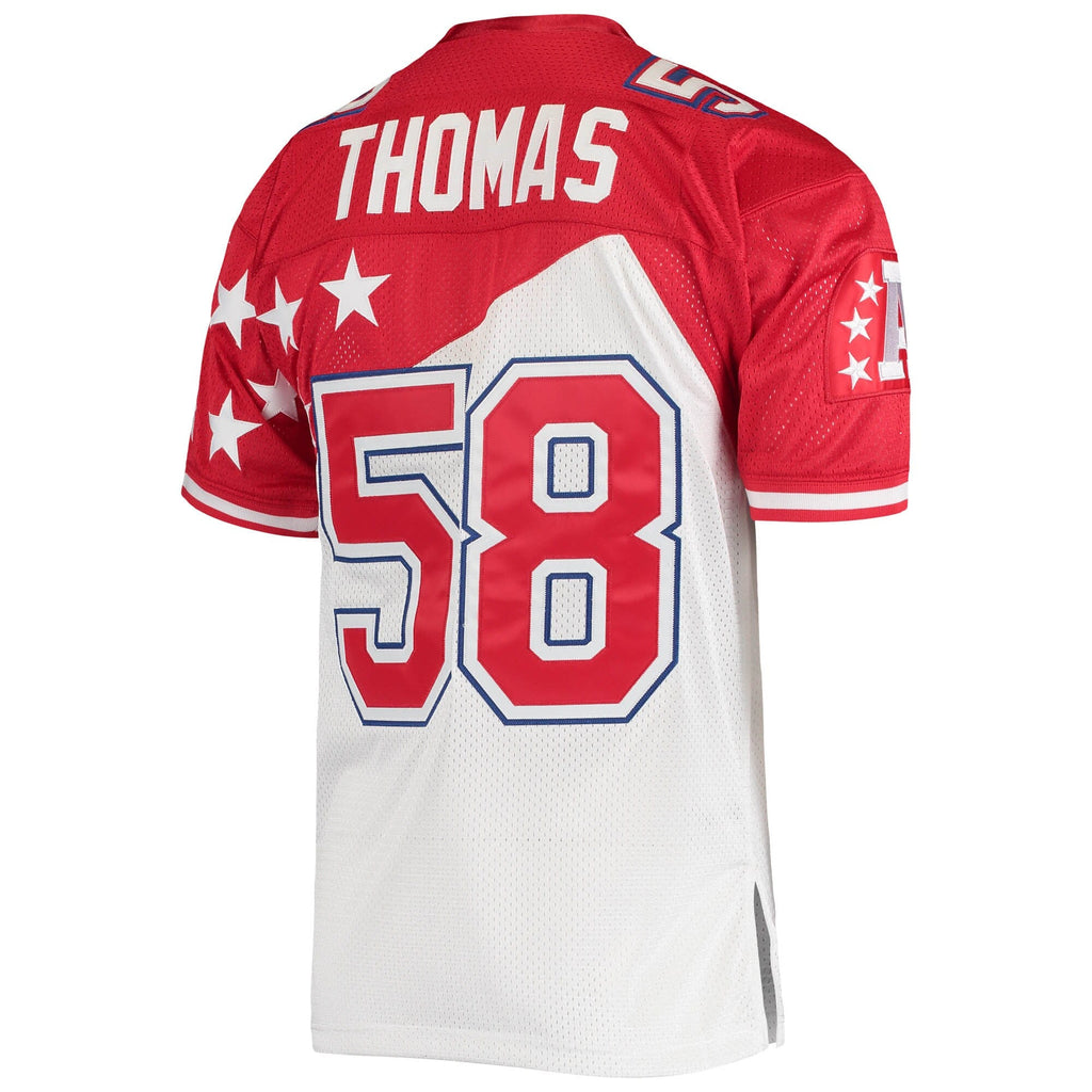 AFC Derrick Thomas White/Red 1995 Pro Bowl Football Jersey