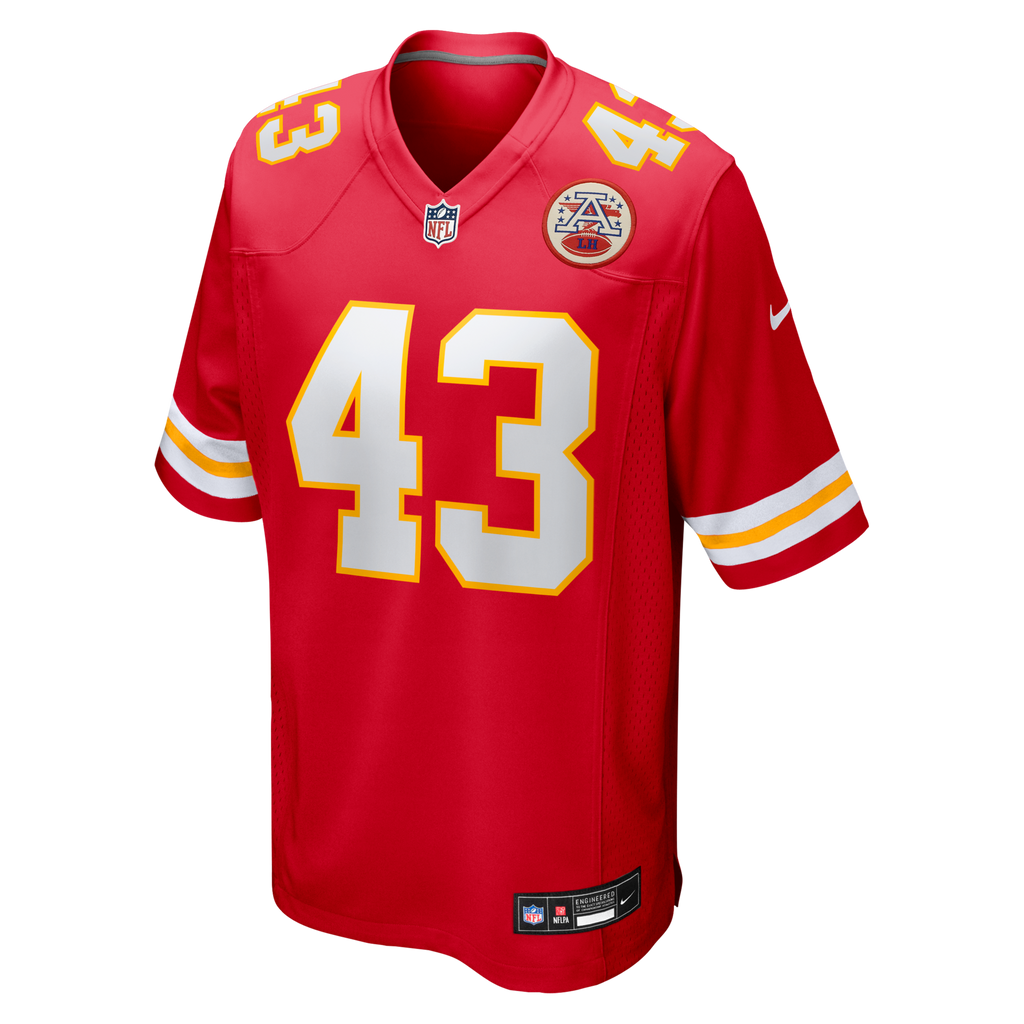 Kansas City Chiefs Jack Cochrane Red Game Player Football Jersey
