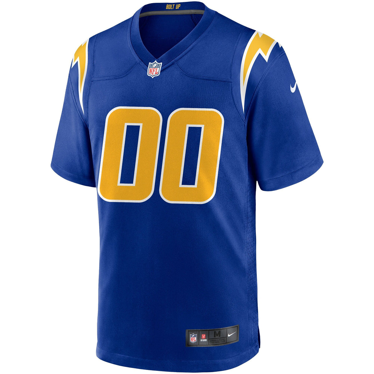 Los Angeles Chargers Royal Alternate Custom Game Football Jersey