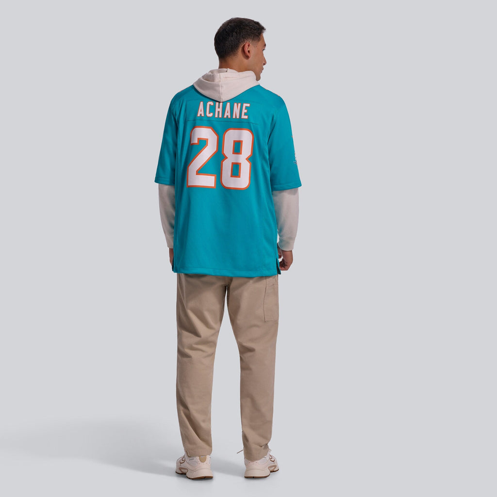 Miami Dolphins Devon Achane Aqua Player Game Football Jersey