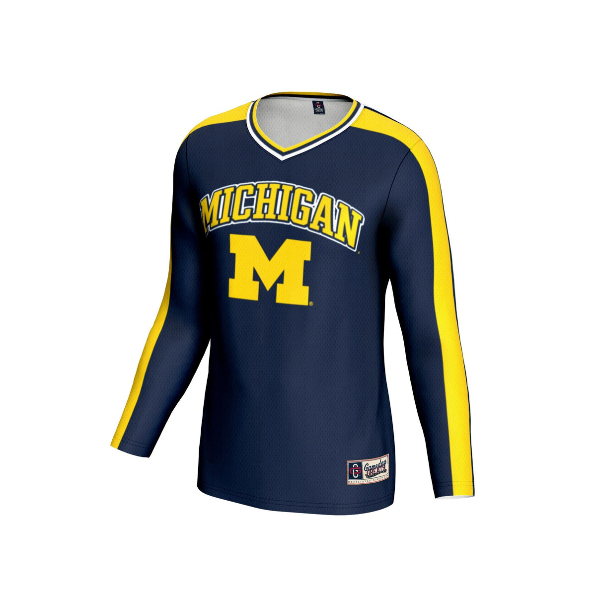 Michigan Wolverines #1 Lightweight Volleyball Fashion Jersey - Navy