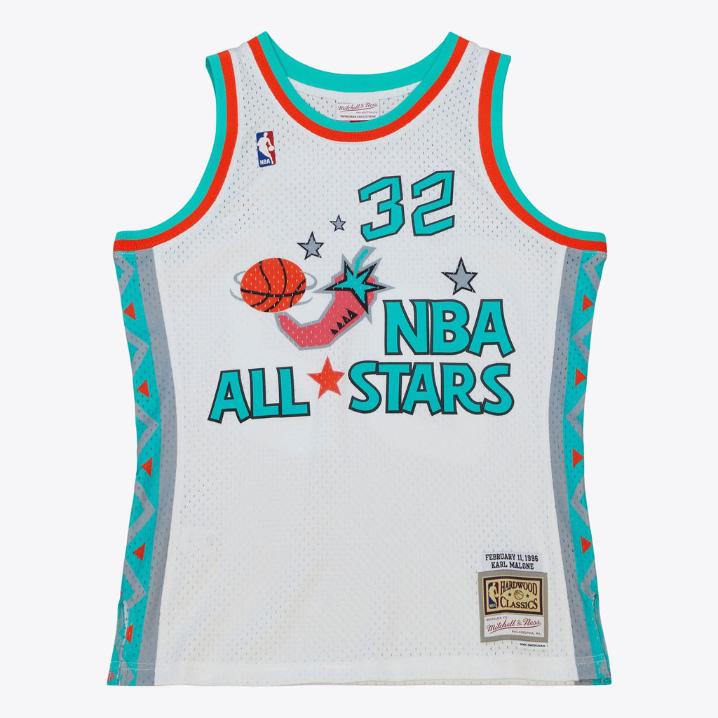 NBA Karl Malone 1996 All-Star Swingman Jersey - White