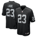 Las Vegas Raiders Dylan Laube Black Team Game Football Jersey