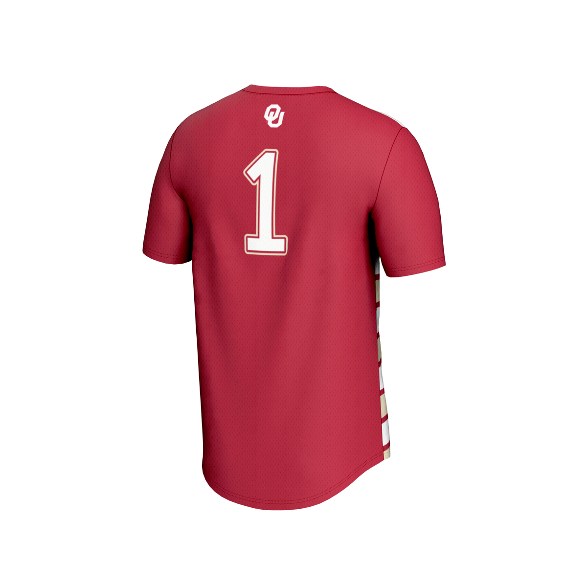 #1 Oklahoma Sooners Lightweight Soccer Fashion Jersey - Crimson