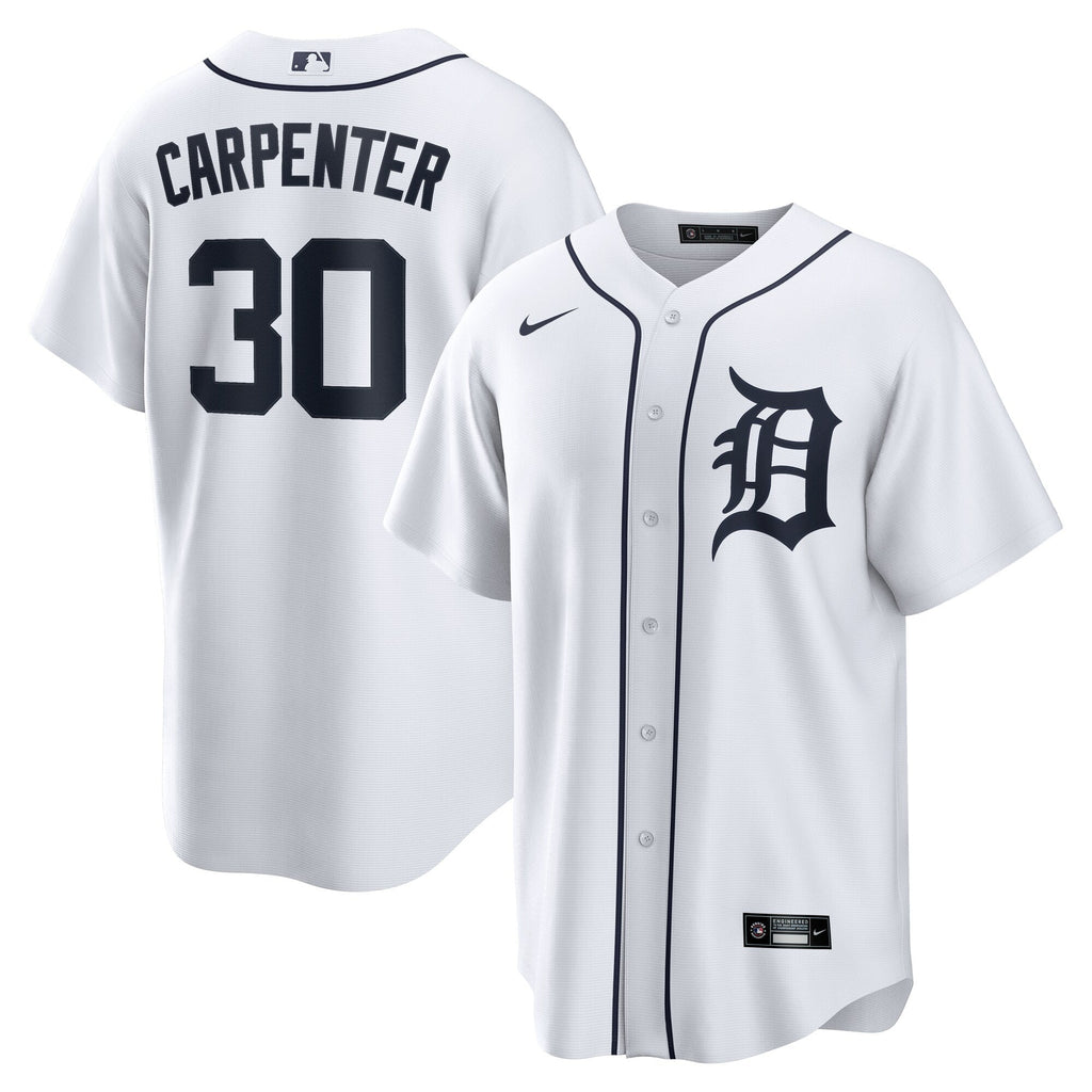 Detroit Tigers Kerry Carpenter White Home Replica Baseball Jersey