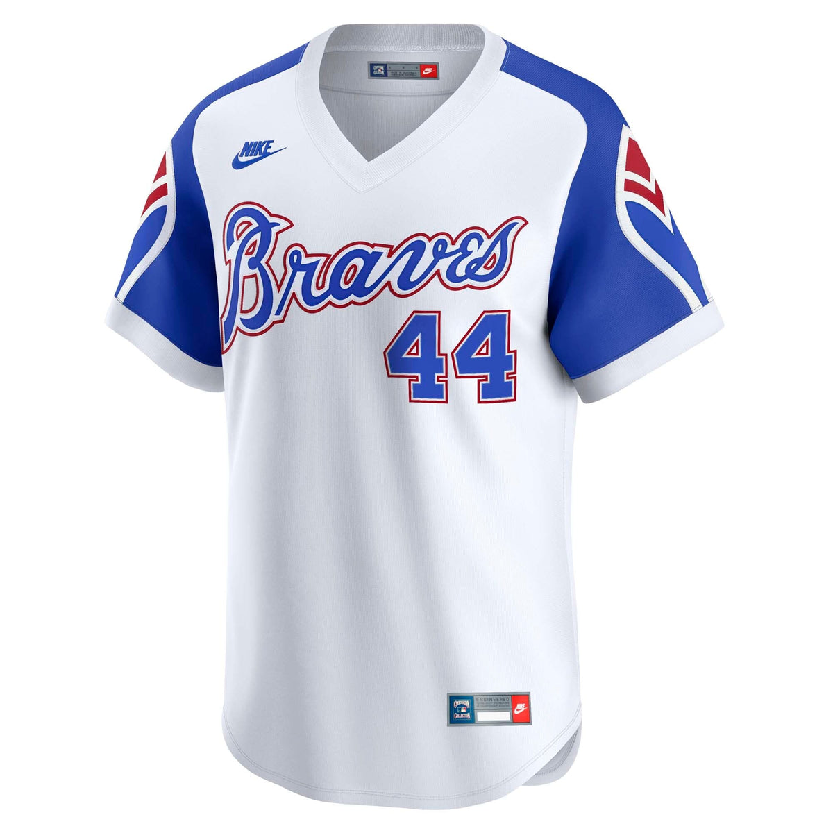 Atlanta Braves Hank Aaron White Throwback Cooperstown Collection Limited Baseball Jersey