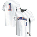 #1 White Florida Gators Lightweight Baseball Jersey